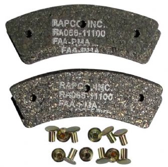 RAPCO RA66-111-4K BRAKE LINING KIT - 4 PACK