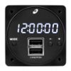 MID-CONTINENT CHRONOS DIGITAL CLOCK / HIGH POWER DUAL USB-A CHARGER 30W/6A OUT 6420093-2