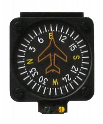 FALCON VERTICAL CARD COMPASS 12V LIT SOUTH HEM W/ MOUNT