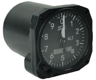 SWIFT 3-1/8' ALT 0-10K FT 2 POINTER BARO MMHG INHG MB