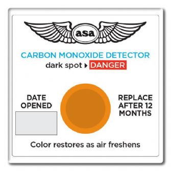 ASA CARBON MONOXIDE DETECTOR 12 Month  2 pack