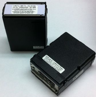 BA CM 7X NI-MH BATTERY FOR ICOM A20 A21 A2 AND DELCOM 960