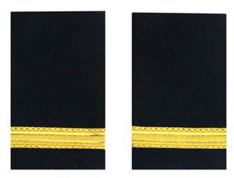 EPAULETTE 1 BAR NAVY/GOLD pair